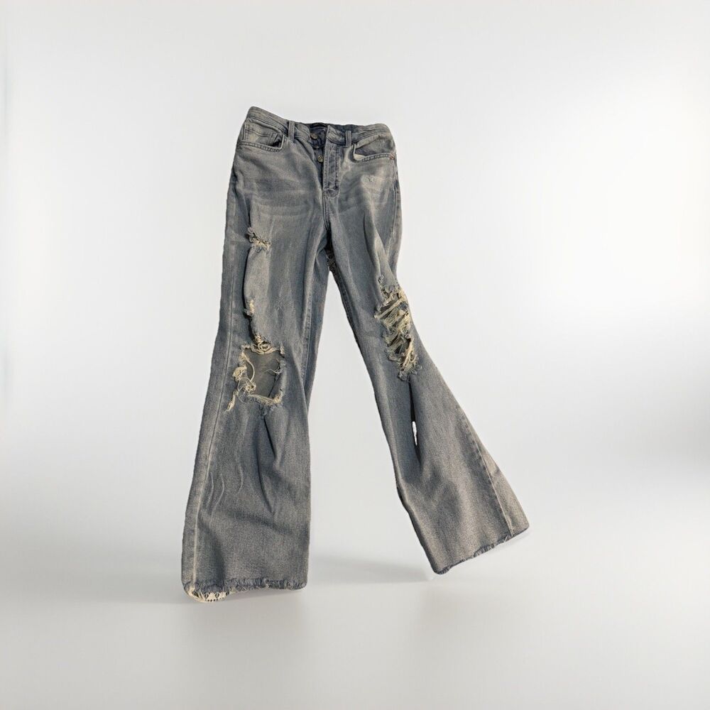 Wild Fable Distressed Jeans Size 4 High Rise Straight Leg Light Wash